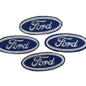 Ford Blue and White Logo Patches
